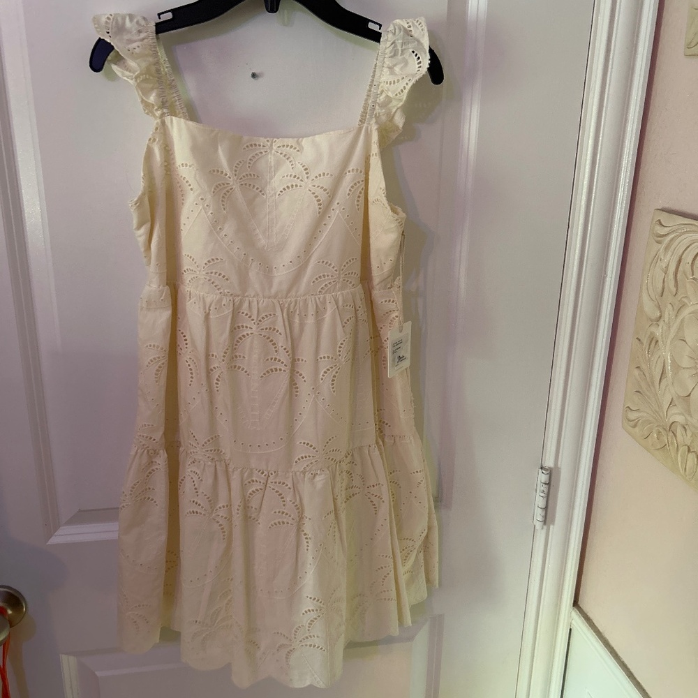 Girls Chelsea & Violet dress off white xl